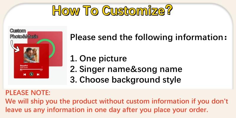 【Customization】Custom Music Fridge Magnet New 4.0 Upgrade Colorful without Frame Personalized Album Fridge Magnet That Can Be Played Song Anniversary Gift for Couple