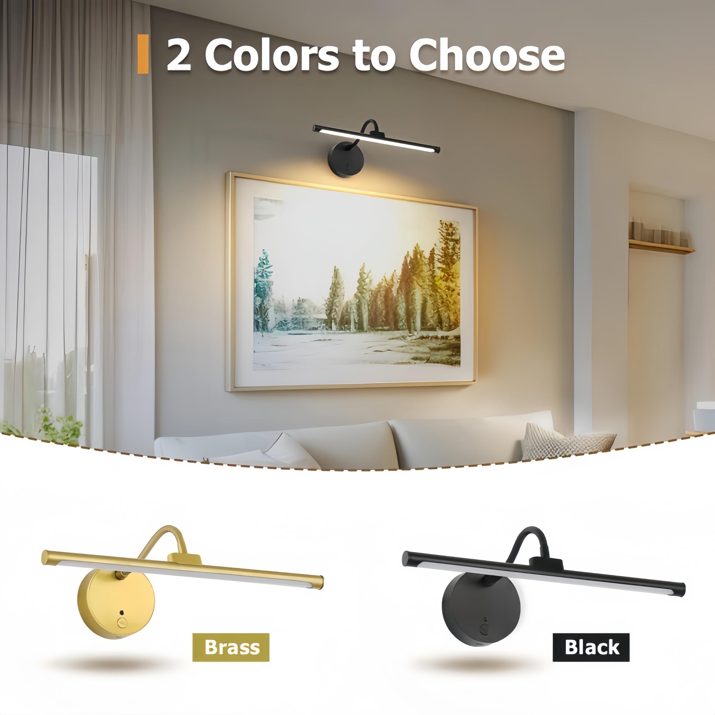 USB Rechargeable Wall Mounted Light, Dimmable Picture Light with Remote Control, Novelty Lighting for Wall Painting, Gallery Art, Painting, Portrait, Adjustable Lights, Home Decor Lighting