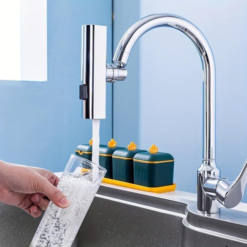 Multi-Functional Three-In-One Kitchen Faucet, Touch Rotating Nozzle, Sink Extender, Fruit Vegetable Cleaner, Kitchen Accessories, Faucet for Kitchen Sink, Rotatable Rotary Faucet