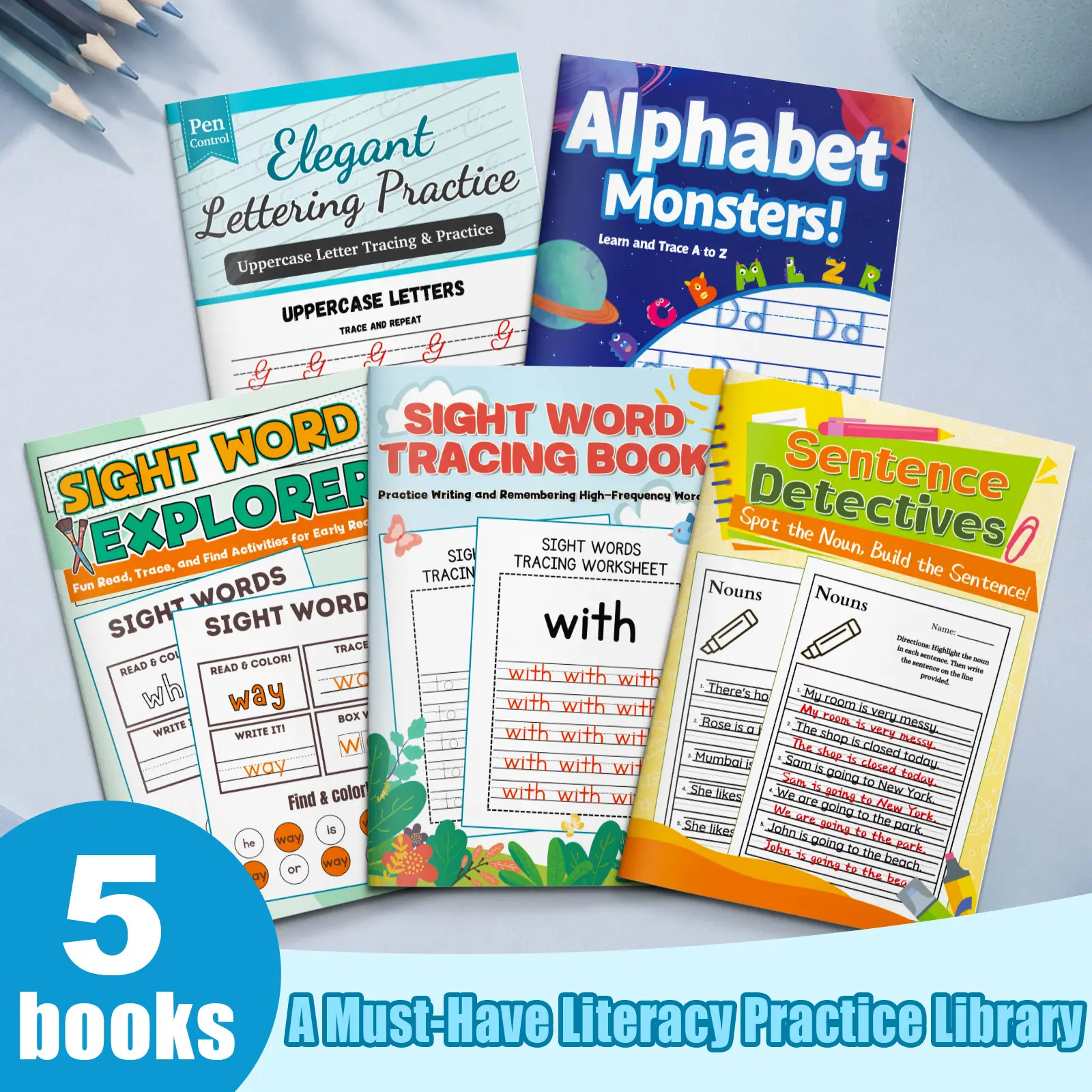 ABC Writing Practice Book for Kids, Letter Tracing, Handwriting, Fine Motor Skills, Alphabet Learning, Preschool and Kindergarten Activities
