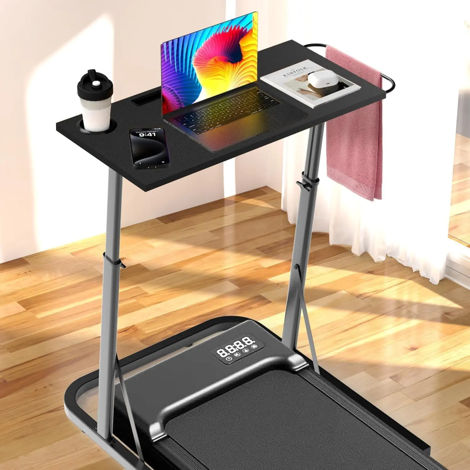 Adjustable Height Standing Desk for Walking Pad Treadmill and Cycling