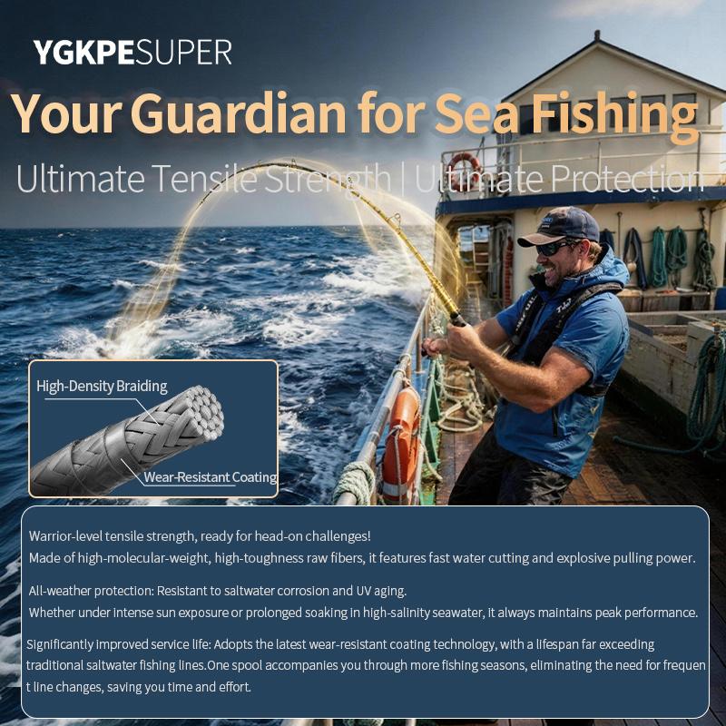 PE braided fishing line, continuous spool, 100 meters per spool. The entire roll consists of up to 12 connected 100 meter scrolls. There are various combinations of quantities to choose from. This is an 8-strand PE braided fishing line.