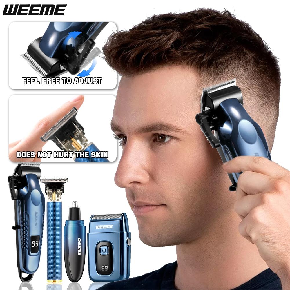 Men's Electric Shaver Set, Trimmer & Beard Grooming Kit, Home Travel Car Use, Professional Hair Removal Tools for Men