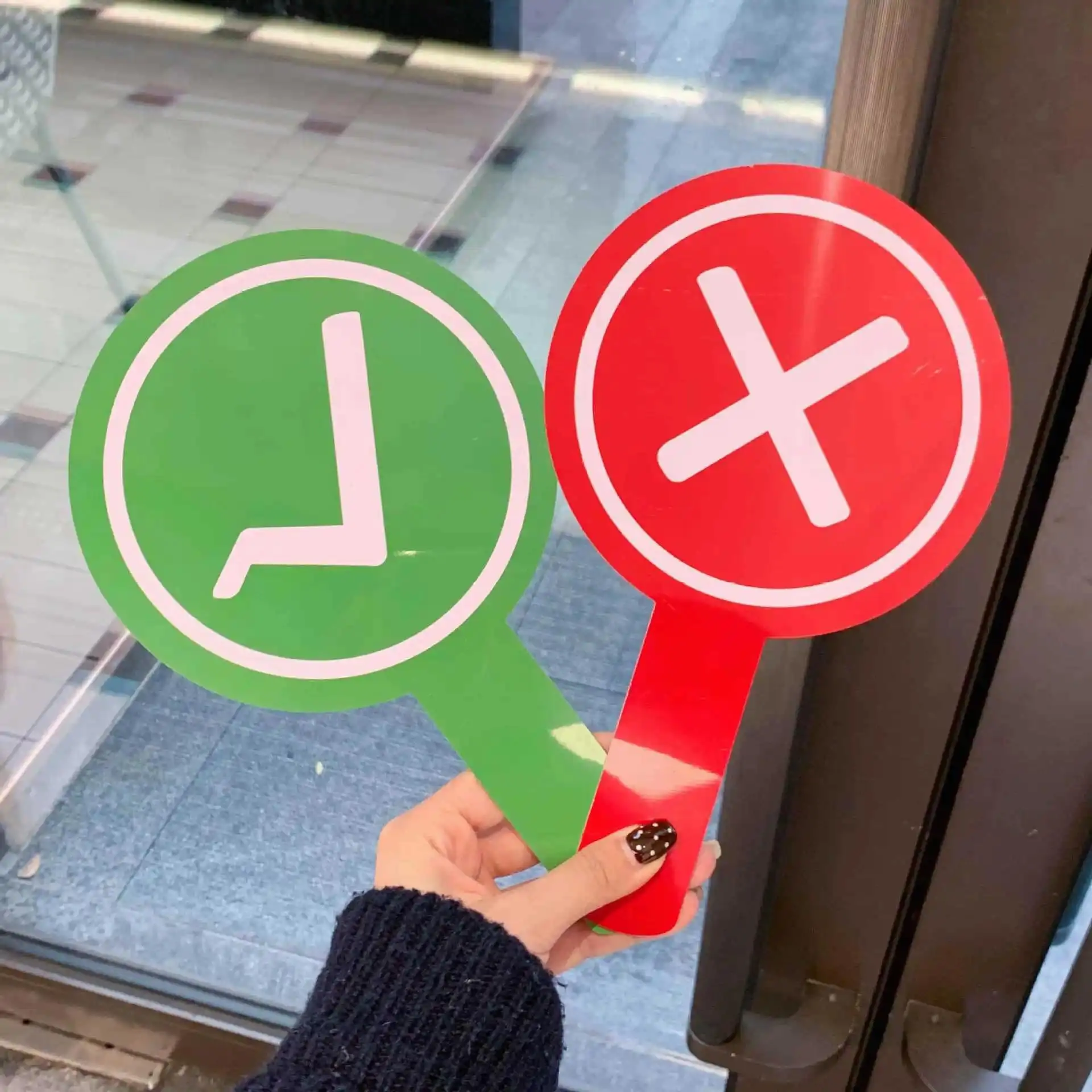 5pcs/10pcs Primary School Classroom Answer Sign Right Wrong Response Card Interactive Teaching Aid