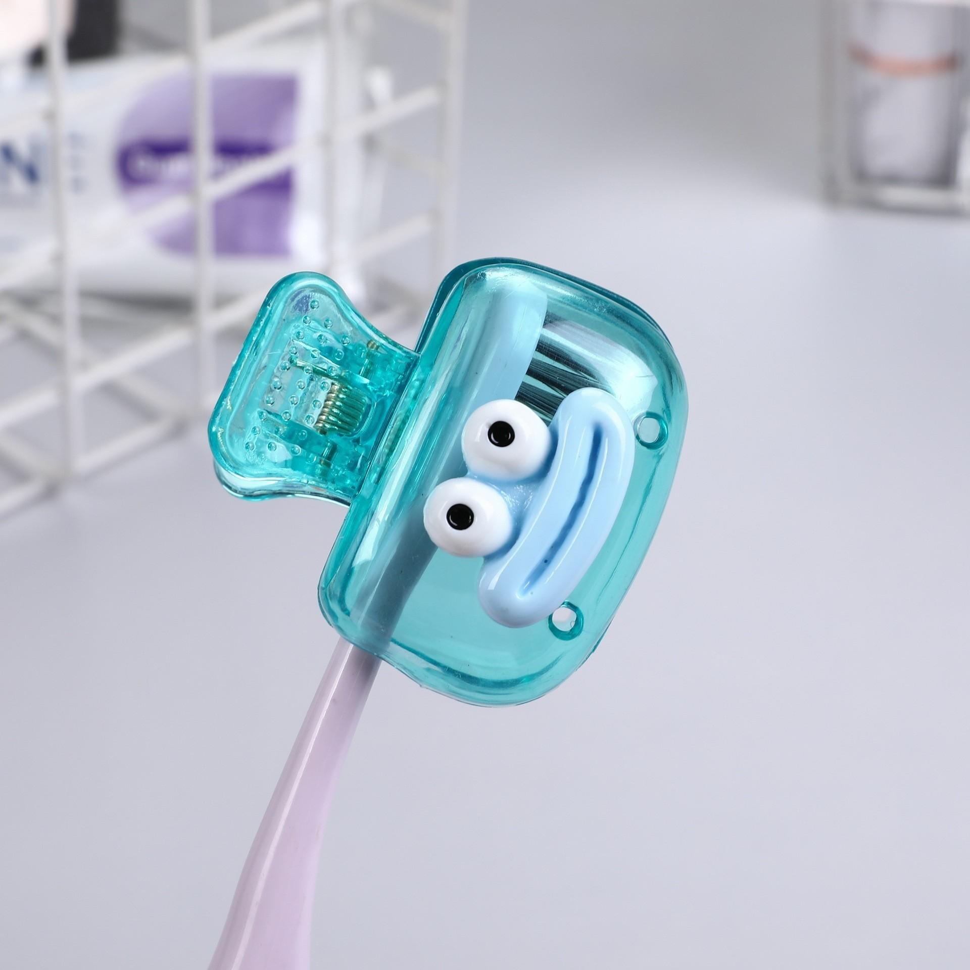4pcs Toothbrush Holder Clips, Ventilated Design, Compact & Portable, Durable, Ideal for Travel & Home Use, Bright Colorful, Dust Protection