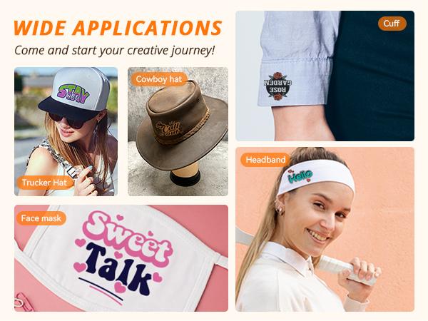 HTVRONT Manual Hat Heat Press Machine 110V - (2 Colors)