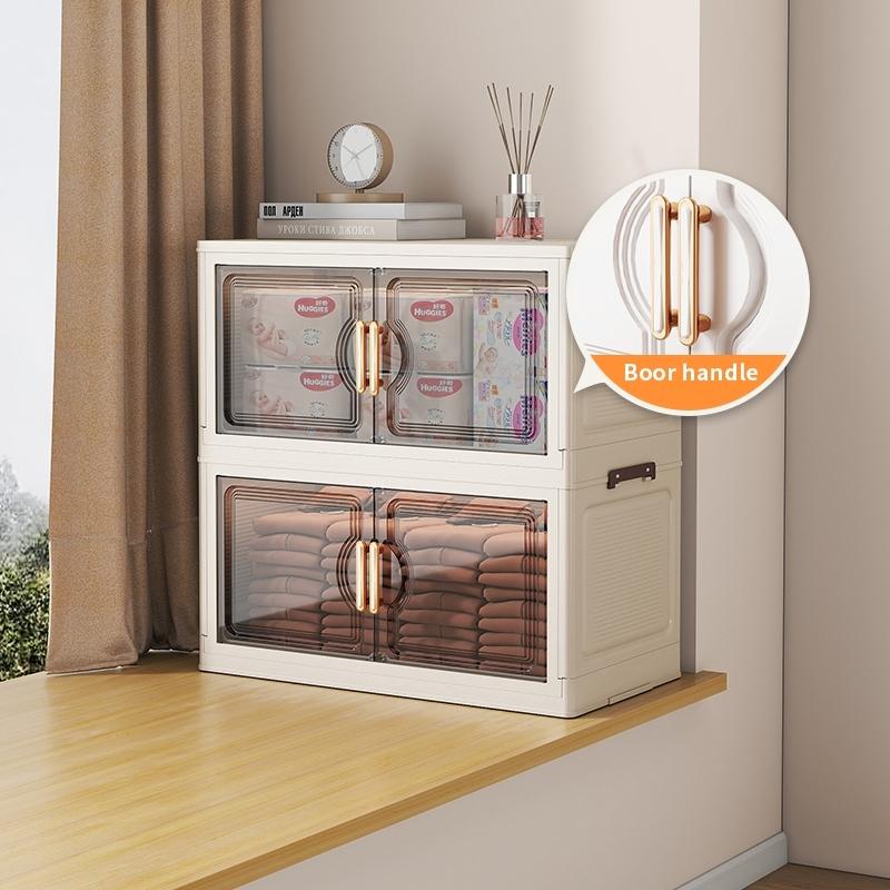 46cm*27cm Plastic Storage Cabinet, 2-6 Layers, Quiet Wheels, Space-Saving, Durable, Easy Assembly, Ideal for Home Items, Snacks, DIY Setup