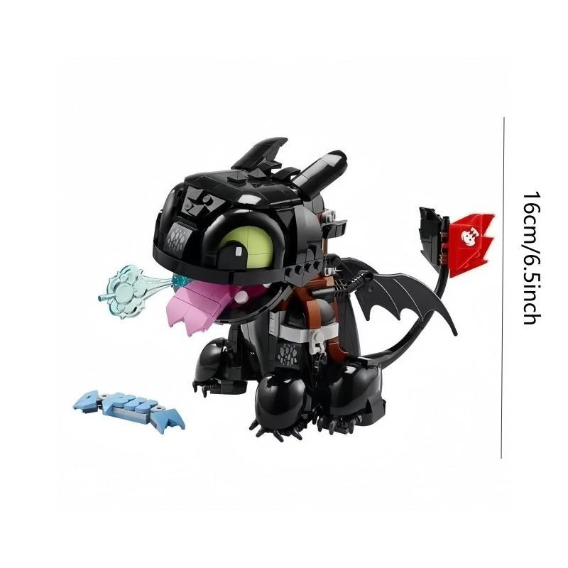 2026 New 784pcs 10375 Cute Pet Building Blocks, Home Decor Toy, Puzzle Gift for Boys and Girls, Educational Dragon Training Set Building Block Model, Building Block Sets