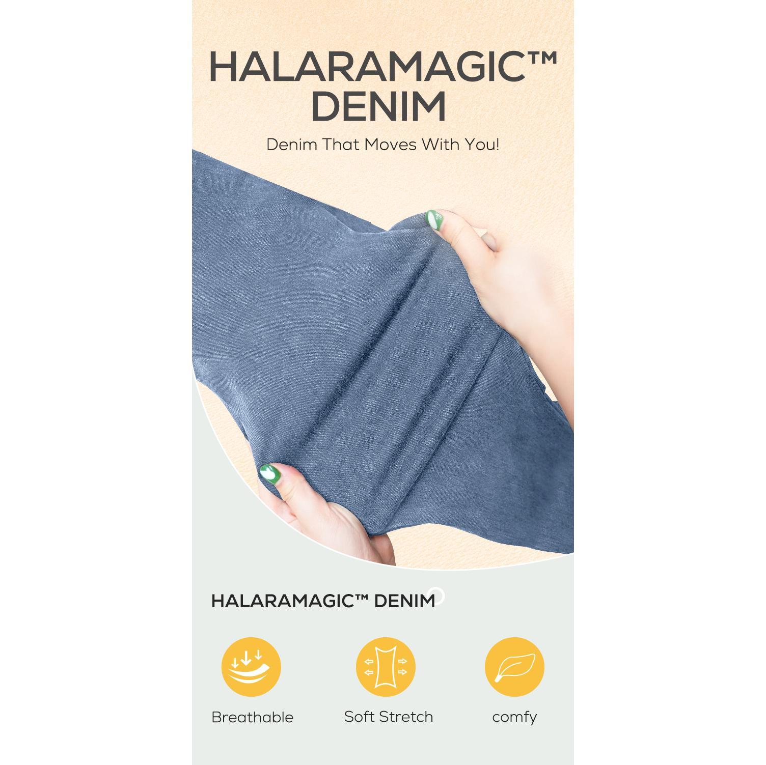 Halara Flex Mid Rise Pockets Straight Leg Casual Cargo Jeans #SpringStatement