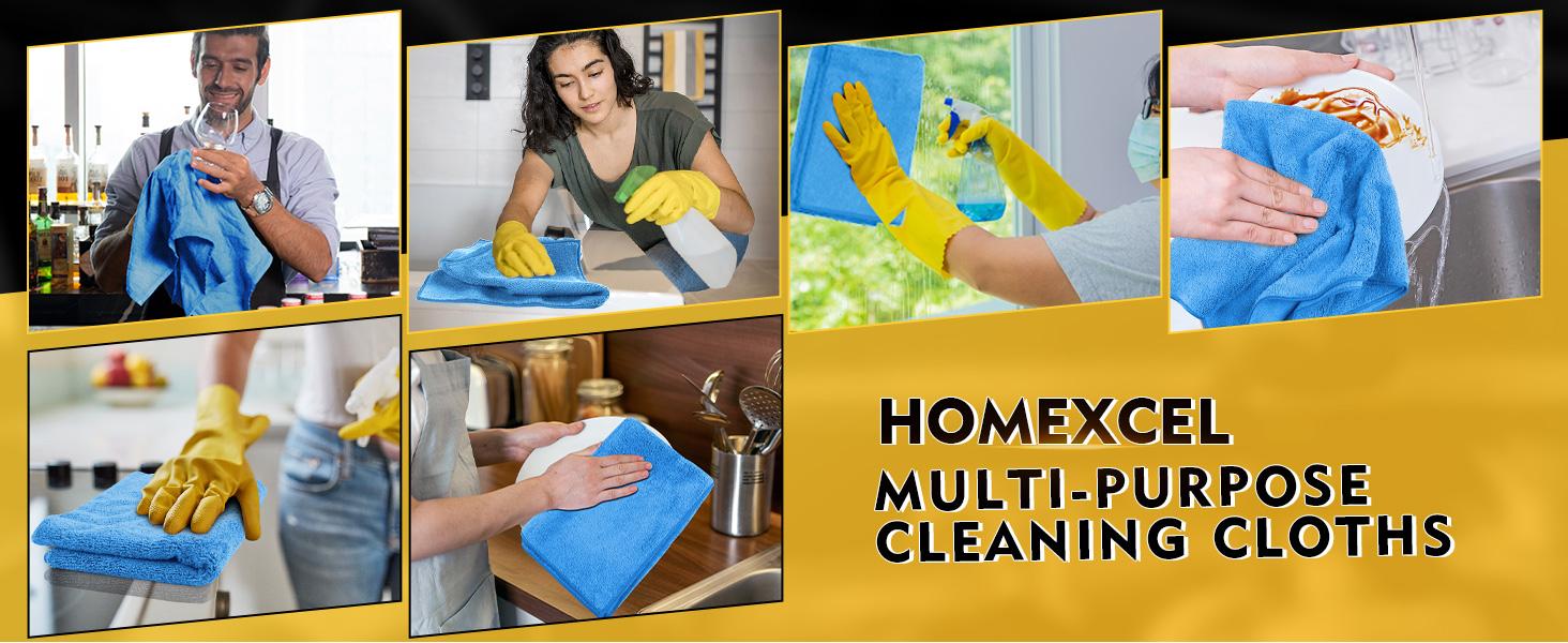 Car Drying Towels, 2 Pack Professional Microfiber Towels for Cars, Scratch-Free, Highly Absorbent Drying Towel for Cars, SUVs, RVs, Trucks, and Boats, 31 x 24 inch, Blue