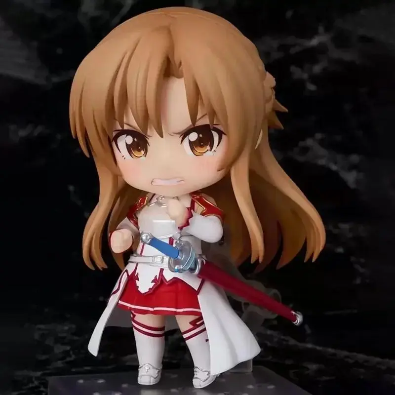 2026 hot item #1669 Sword Art Online Asuna Chibi Figure Desktop Ornament Anime Collectible Decor Gift For SAO Fans Home Tabletop Display Popular toys