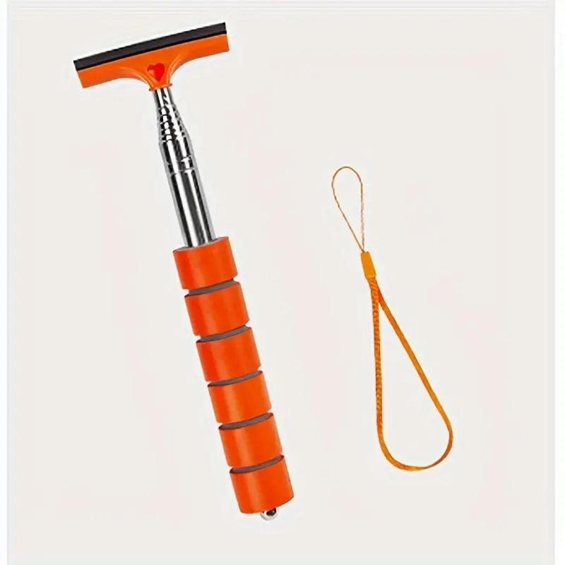 Extendable Windshield Wiper, Long Pole Car Rearview Mirror Wiper, Universal Car Accessories, Portable Car Lens Raindrop Cleaner, Car Detailing Accessories