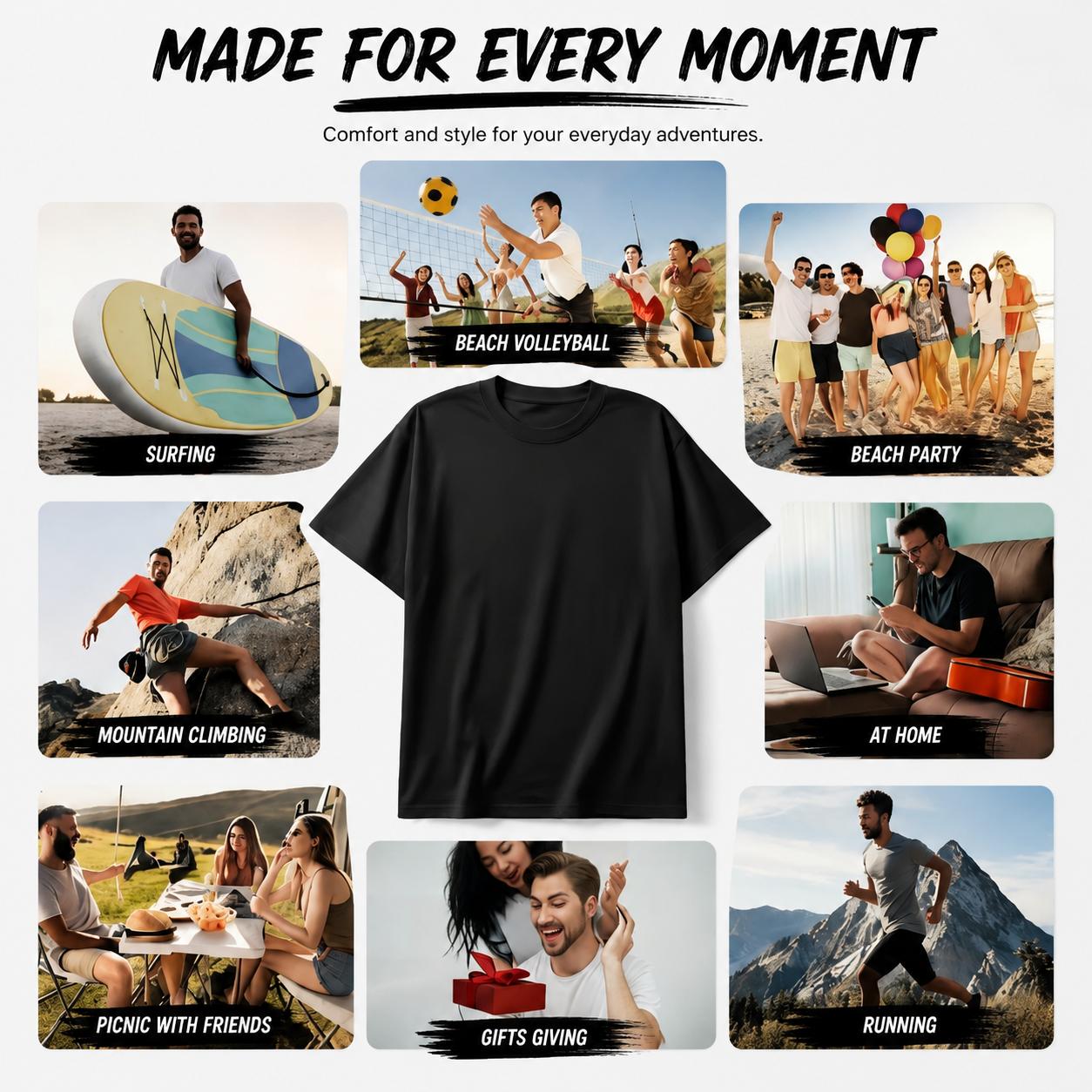 Unisex Short-Sleeve Round Neck Casual T-Shirt - Sarcastic Quote Graphic Top with 'Someone Cares Not Me' Dark Humor Style
