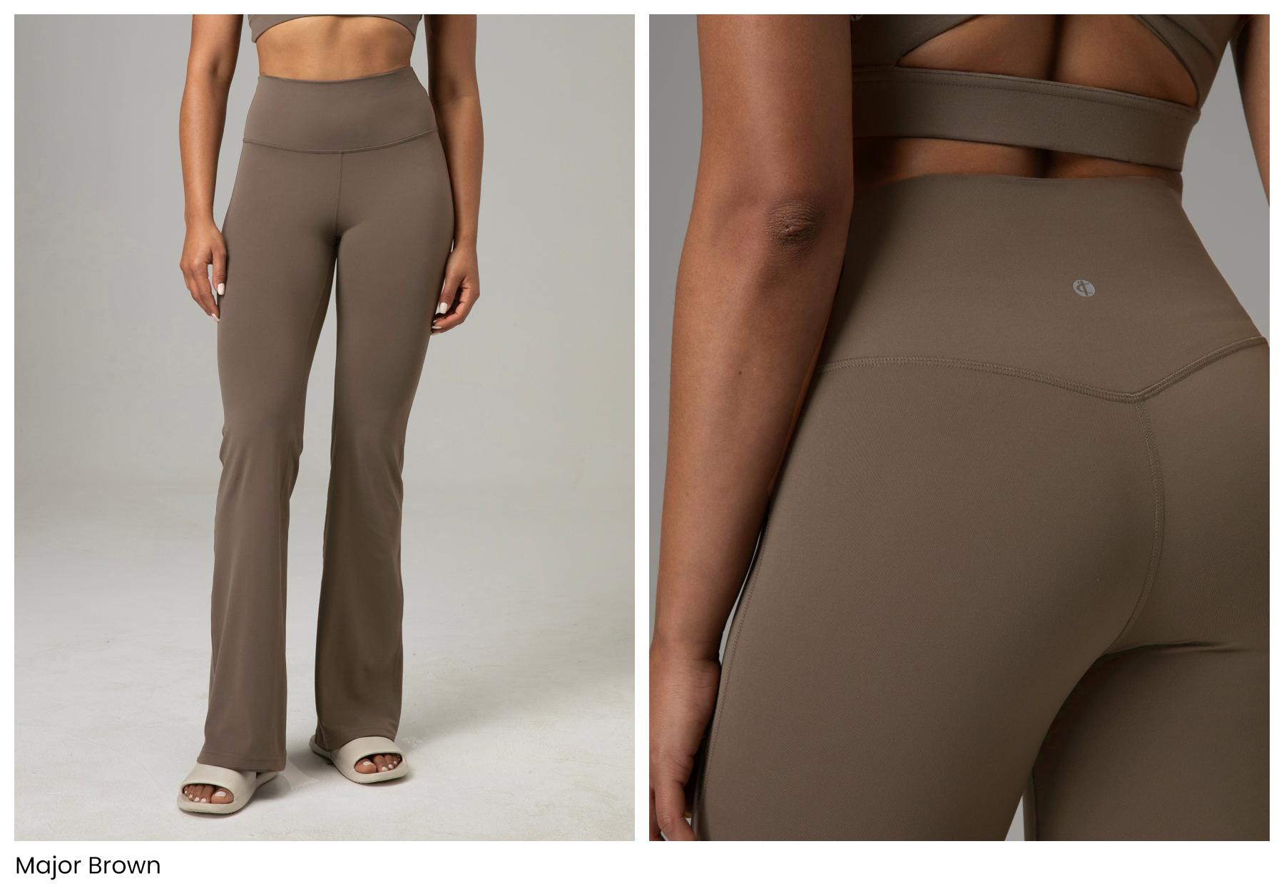 Colorfulkoala Women's Dreamlux High Waisted Flared Leggings Workout Yoga Pants 29.5" / 31.5" Inseam Sports Bottoms Ladies Sportswear