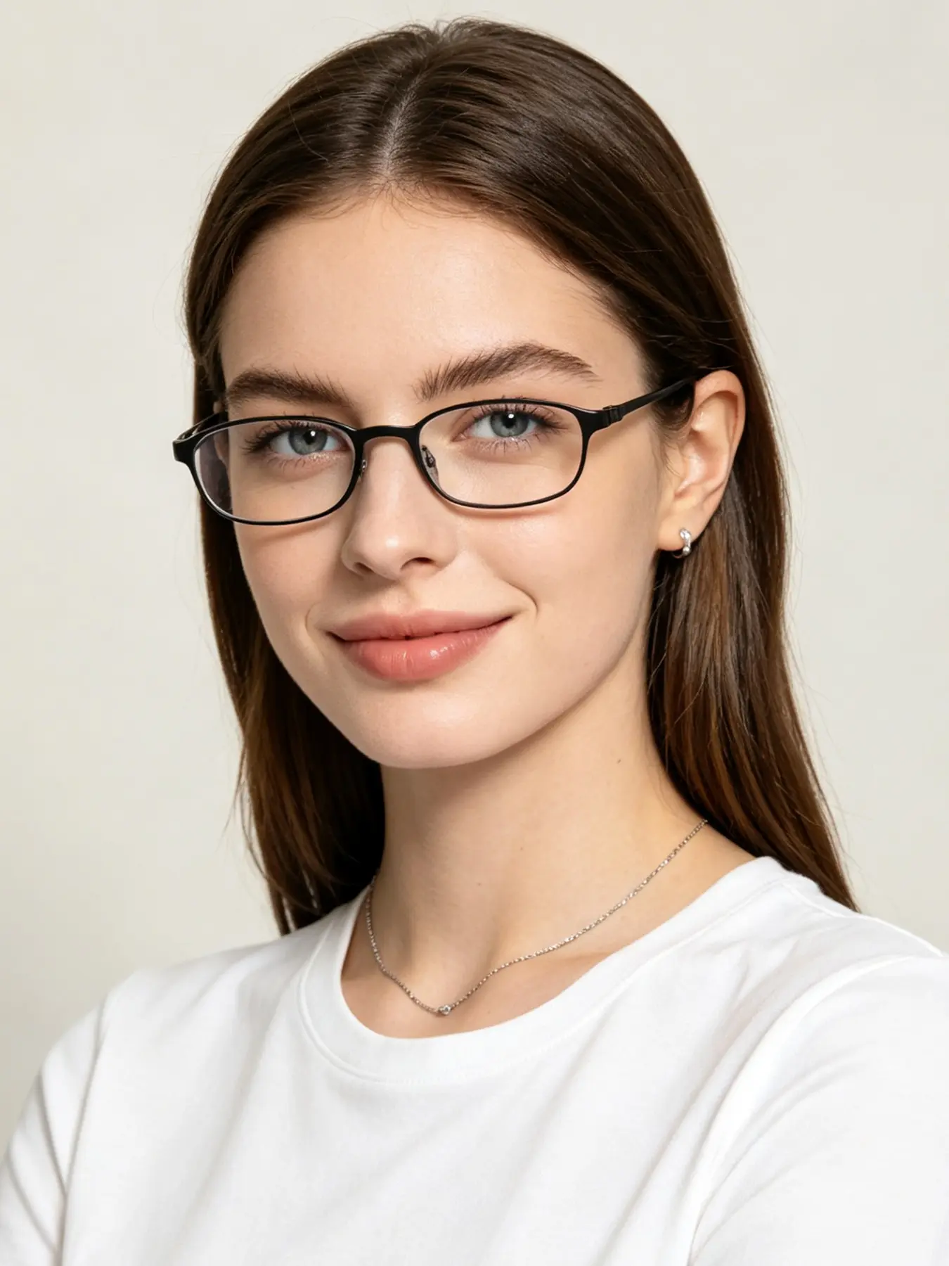 Women's Minimalist Oval PC Frame Glasses, Narrow Oval Frame, Elegant Small Frame for Face Shape, Soft Intellectual Atmosphere, Versatile for Daily Use