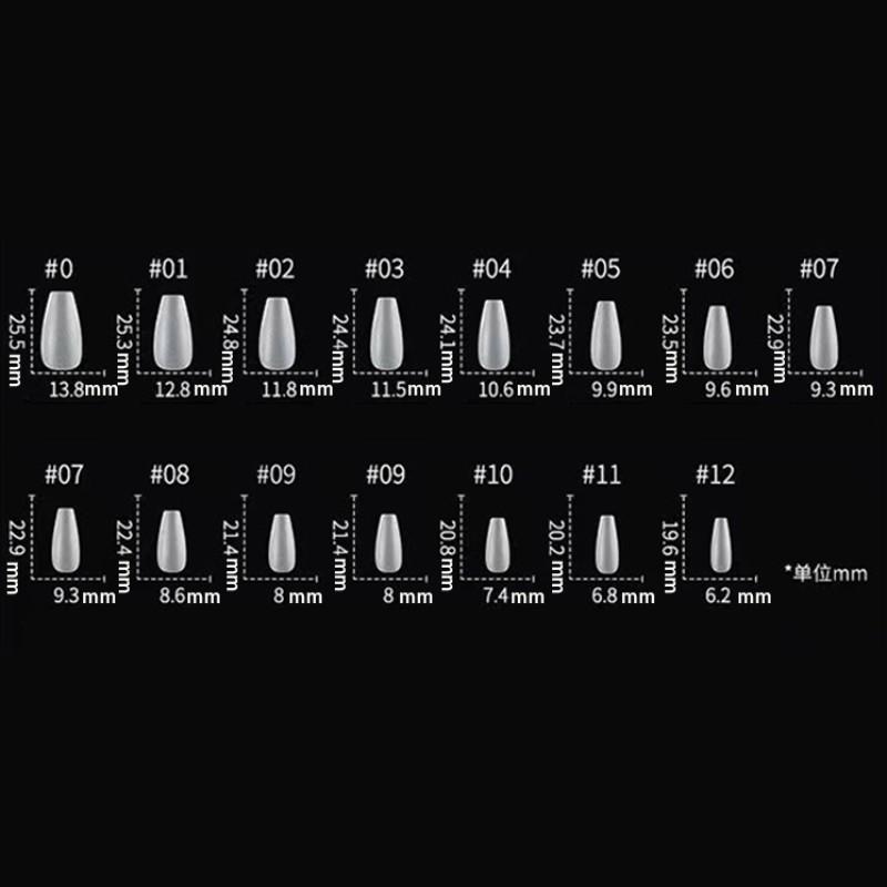 Coffin Nail Art Berry Nude Gradient Sparkle Edge Decorations, Full Size Fit High-End Matte Luxurious Nail Stickers