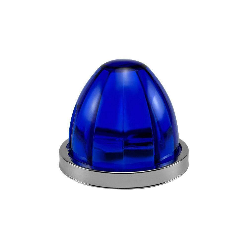 5Pcs Amber Watermelon LED Strobe+Constant Marker Lights Dual Function Watermelon-Shaped Side Marker Clearance Tail Top Cap Roof