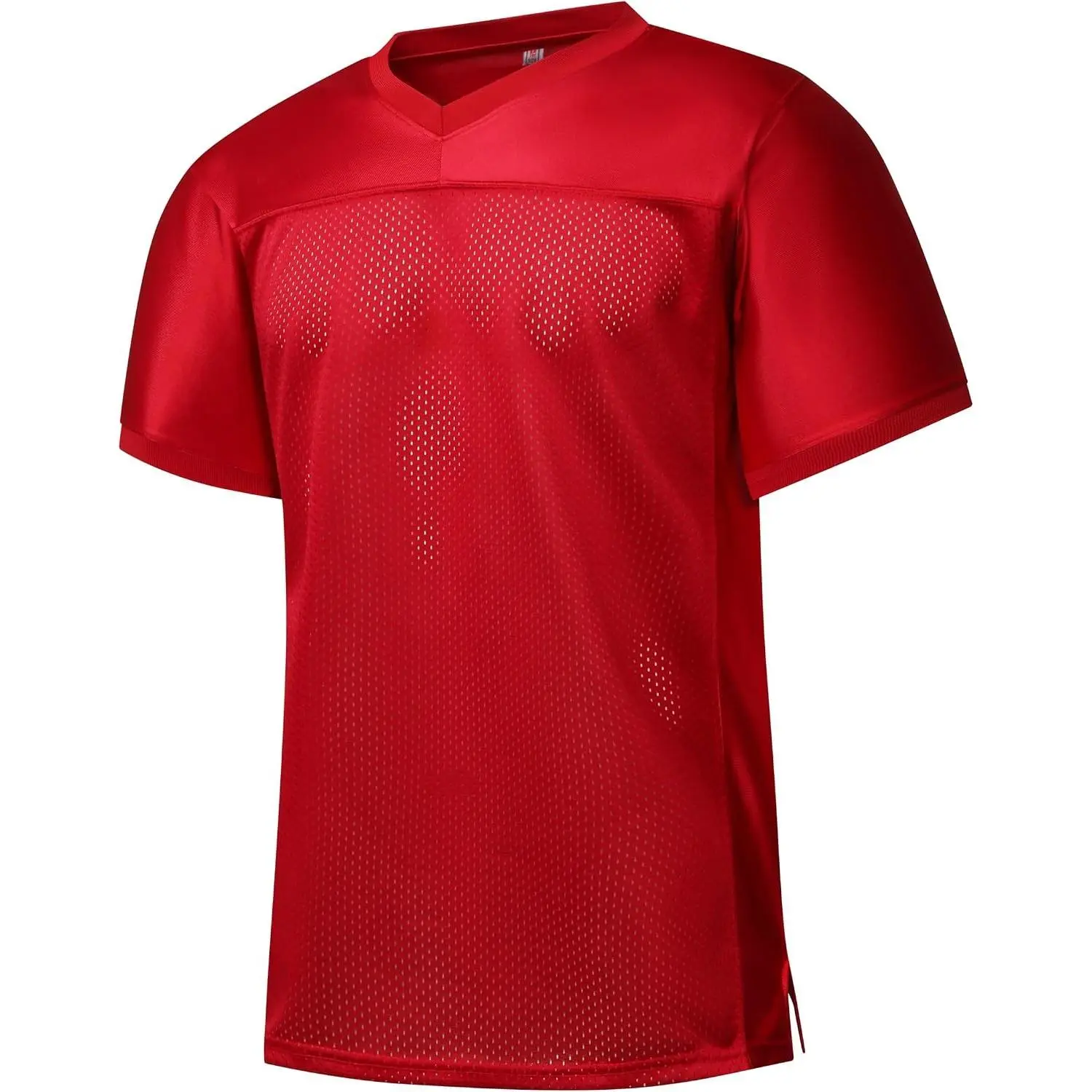 Blank Football Jersey Mesh Athletic Football Shirt Practice Sports Uniform