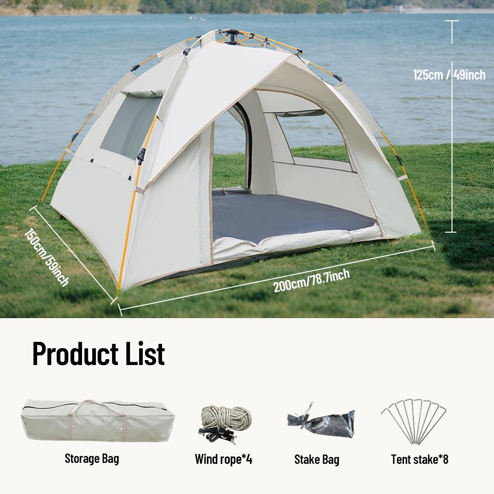 [Outdoor Shelter Automatic Pop-Up Tent]  Removable Quick Installation Bivy Tent, Travel Equipment,  fishing equipment Lightweight Canopy Shelter camping essentials camping accessories