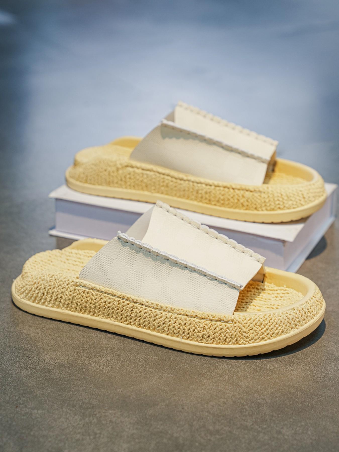 Summer Men's Sandals, Versatile Casual Slip-Ons, Soft Rubber Sole, Round Toe Design, Ideal for Beach & Driving, All-Season Comfort