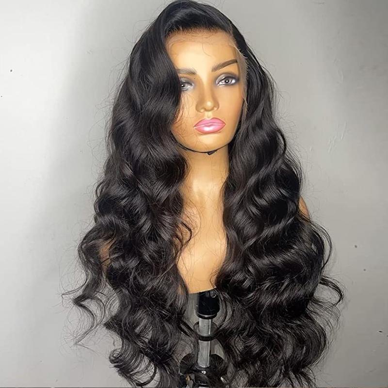 13x6 Body Wave Lace Front Wigs Human Hair Pre Plucked Natural Hair Line Bleached Knots 13x4 HD Transparent Lace Frontal Wig 180% Density