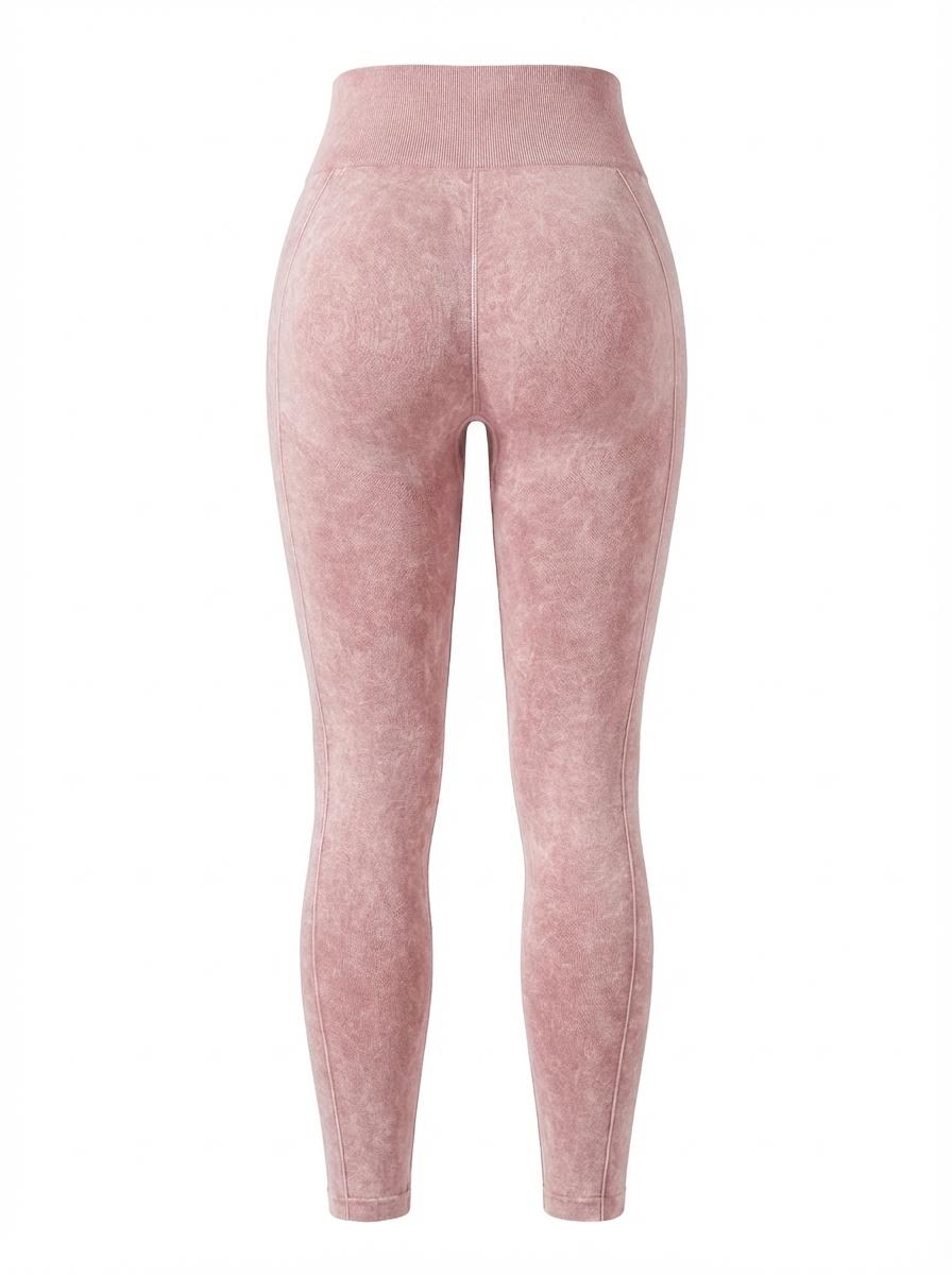 Women's Solid-Color High-Waist Stretchy Sports Leggings, Breathable Comfortable Skinny Pants for Yoga, Gym and Workouts, Ladies' Sportswear for All Seasons, Comfy Stretchy Leggings