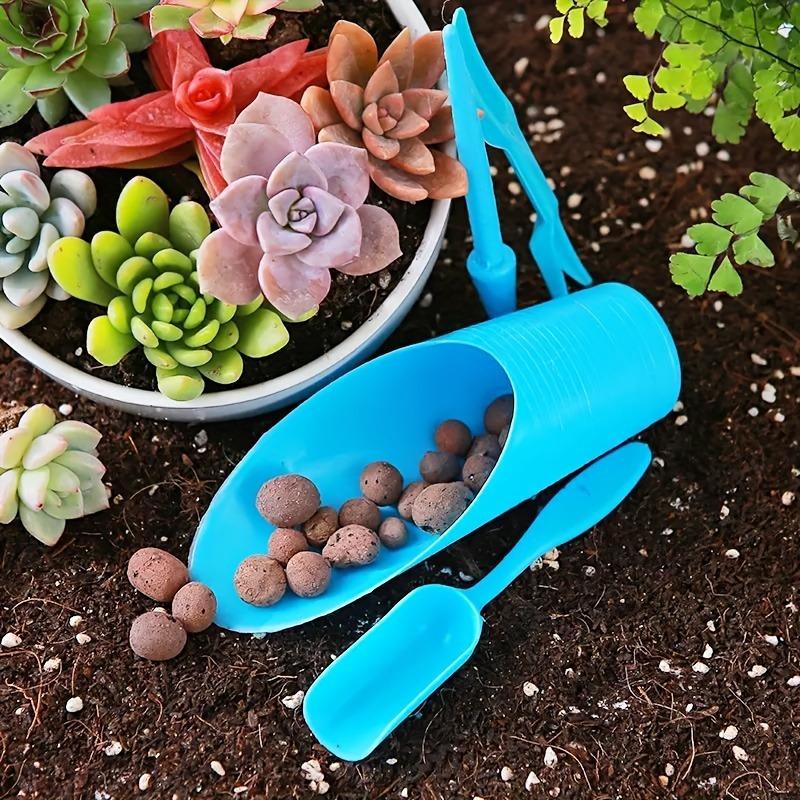 4pcs/set Plastic garden plant cultivation tool, succulent soil shovel, mini succulent planting tool, Portable