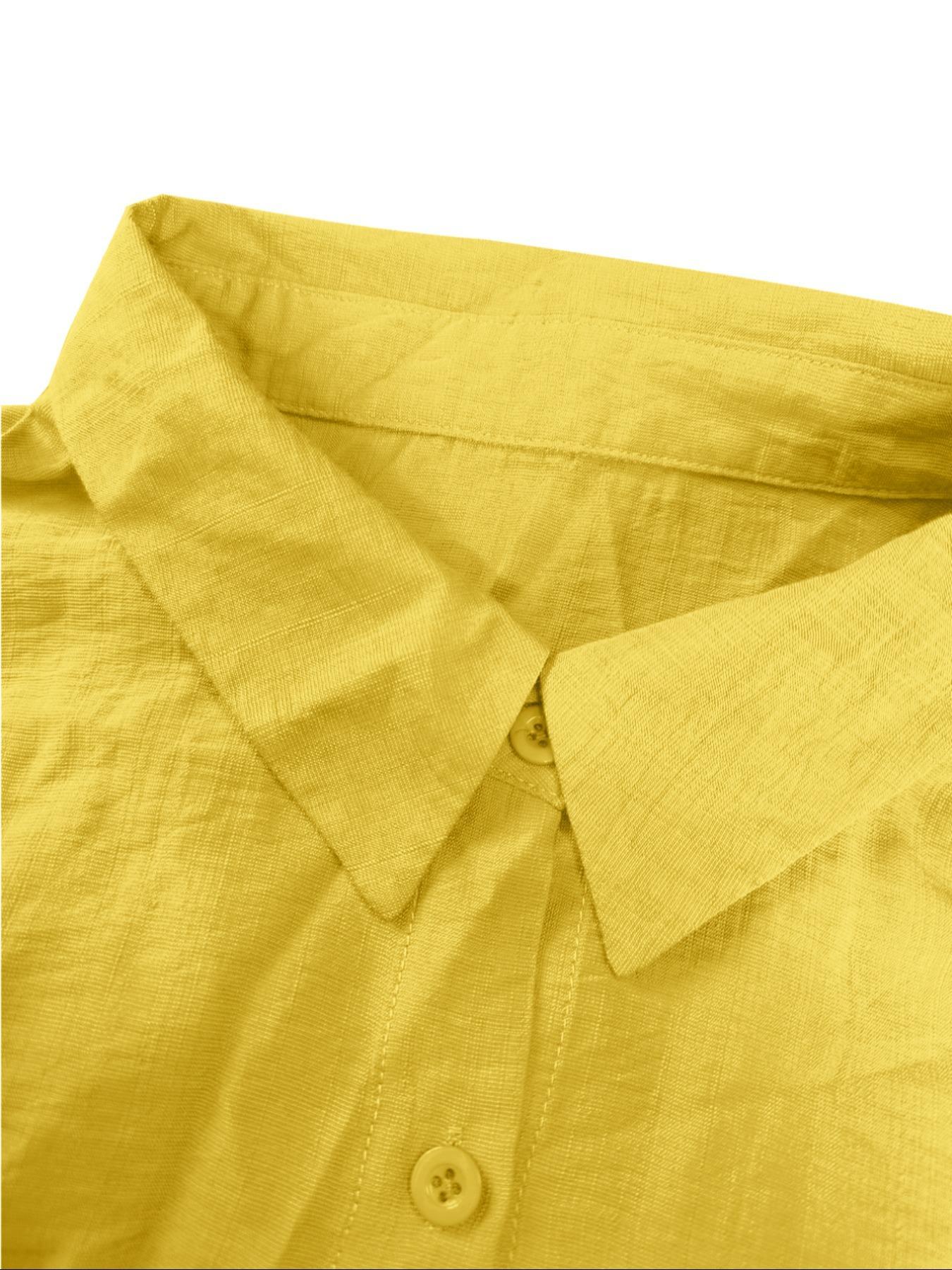 Spring Summer Fall Polo Neck Casual Cardigan Set, Slimming Pure Color Elegant Shirt Top, Vacation Commute Comfort Soft Fabric Pants Two-Piece Suit