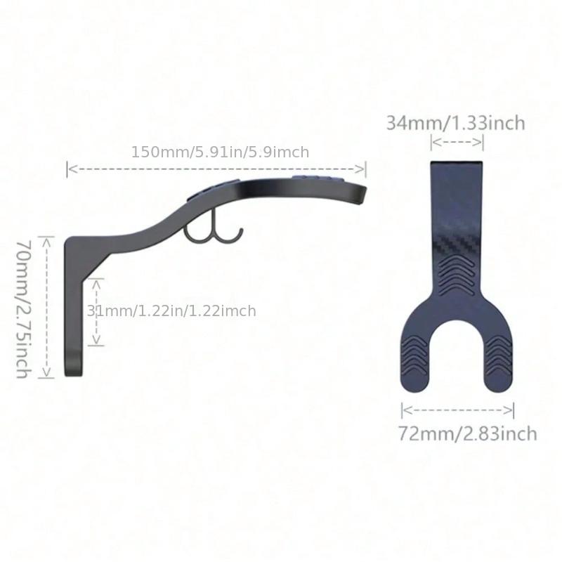 Durable and high-quality five-piece wall hooks - multi-functional kitchen cabinet shelves and motorcycle helmet display stands, sturdy home garage studio storage racks