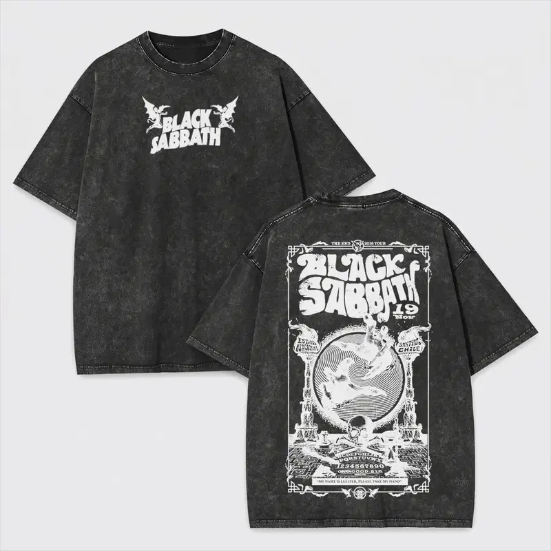 Black Sabbath Rock Music T-shirt, Oversized Aesthetic Boho Graphic Tshirt Tee Top Womenswear Streetwear Summer Heavyweight tee,Gothic streetwear,Grunge aesthetic,Y2K retro,Harajuku style, streetwear,Graphic te  SS