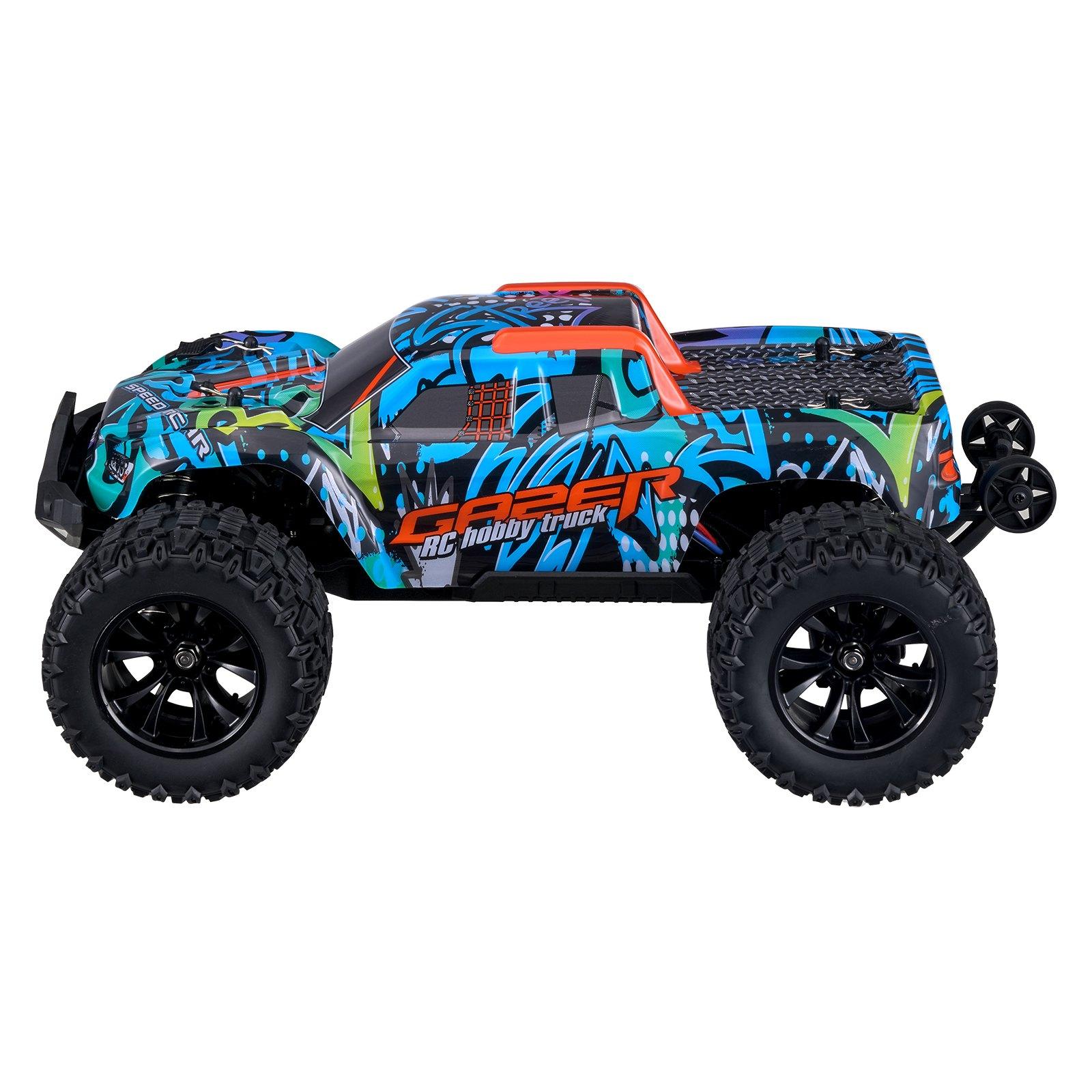 VEVOR Remote Control Car, 1: 14 Scale RC Car for Kids, All Terrain 4WD Off-Road Truck with 1 Extra Car Shell, 45 Wheelie Adjustable Speed, 42 km/h Hobby RC Car Toy, for 8+ Year Boys Girls