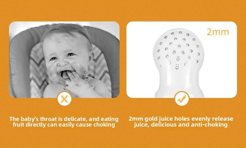 Silicone Baby Food Feeder |   Fresh Fruit & Veggie Teething Pacifier for Infants