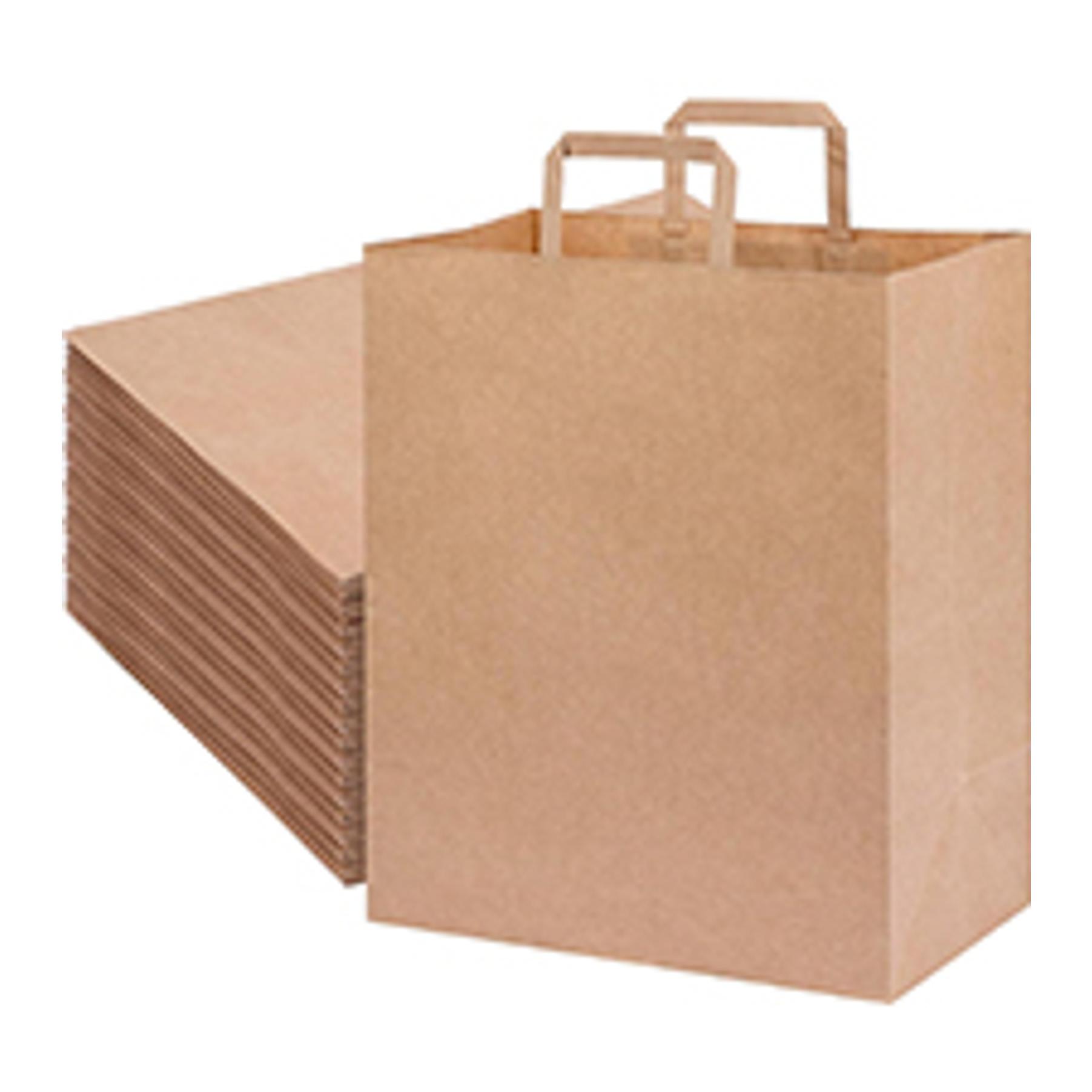 60pcs 16x6x12 Inch Large Kraft Paper Bags with Handles, Brown Gift Bags for Business Merchandise, Retail Store Use 60pcs 16x6x12 Inch Large Kraft Paper Bags with Handles, Brown Gift Bags for Business Merchandise, Retail Store Use
