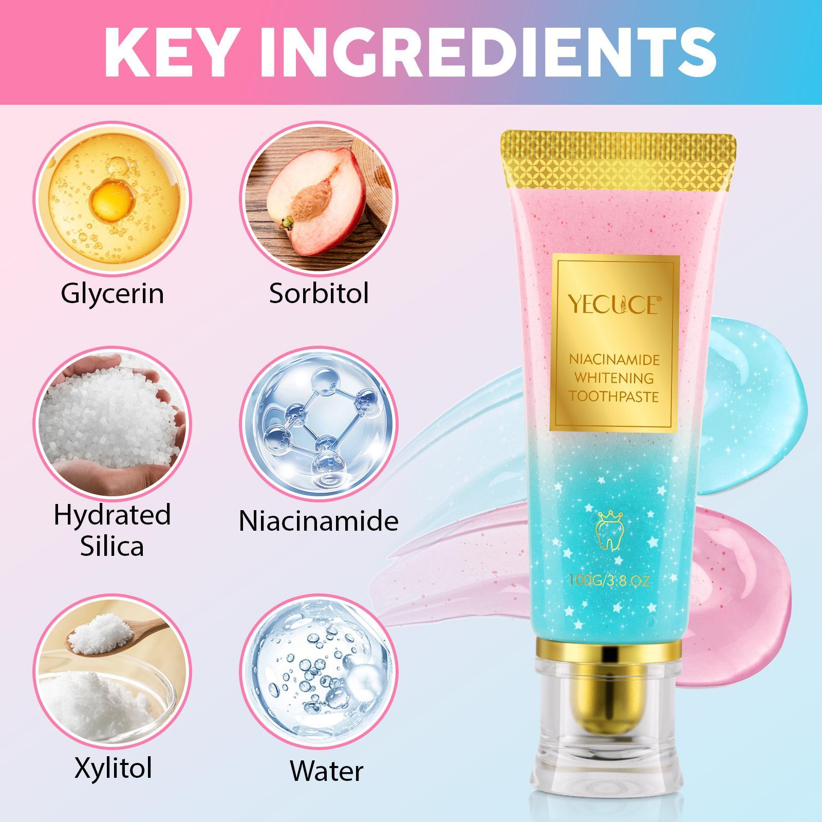 Yecuce Niacinamide High-Efficiency Dental Care Toothpaste, Deep ...