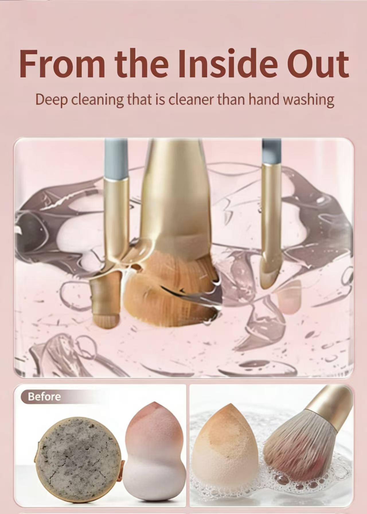 Electric Makeup Brush Cleaner, Efficient Cleaning Tool for Brushes, Essential Beauty Accessory, Perfect for Professional Use