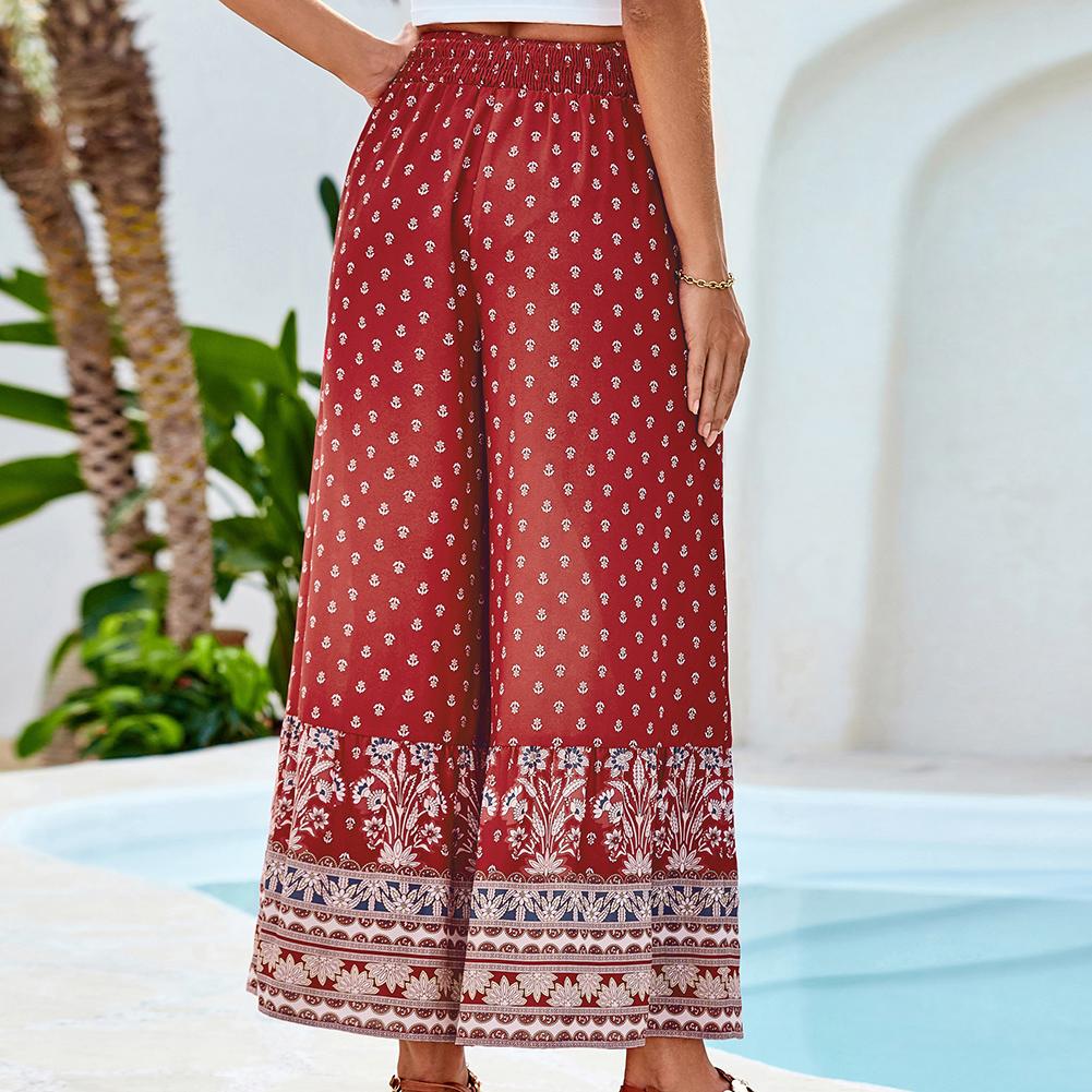 Grace Karin Women Elastic Waist Flared Pants Casual Vacation Full Length Bell-Bottoms SpringStatements Grace Karin Women Elastic Waist Flared Pants Casual Vacation Full Length Bell-Bottoms SpringStatements