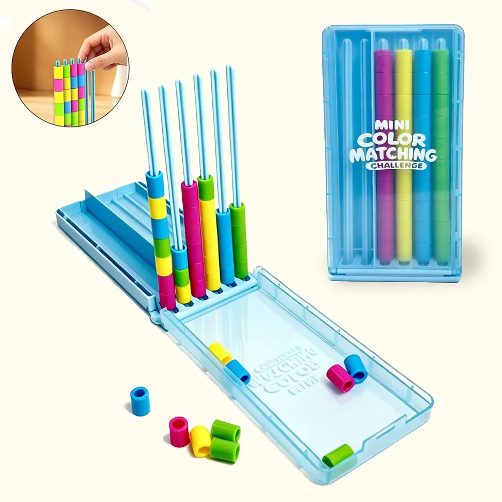 Color Stacking Challenge Toy, Stem Educational Game for Kids, Family Entertainment, Adult Stress Relief, Birthday Gift, Holiday Present, Stacking Block Game