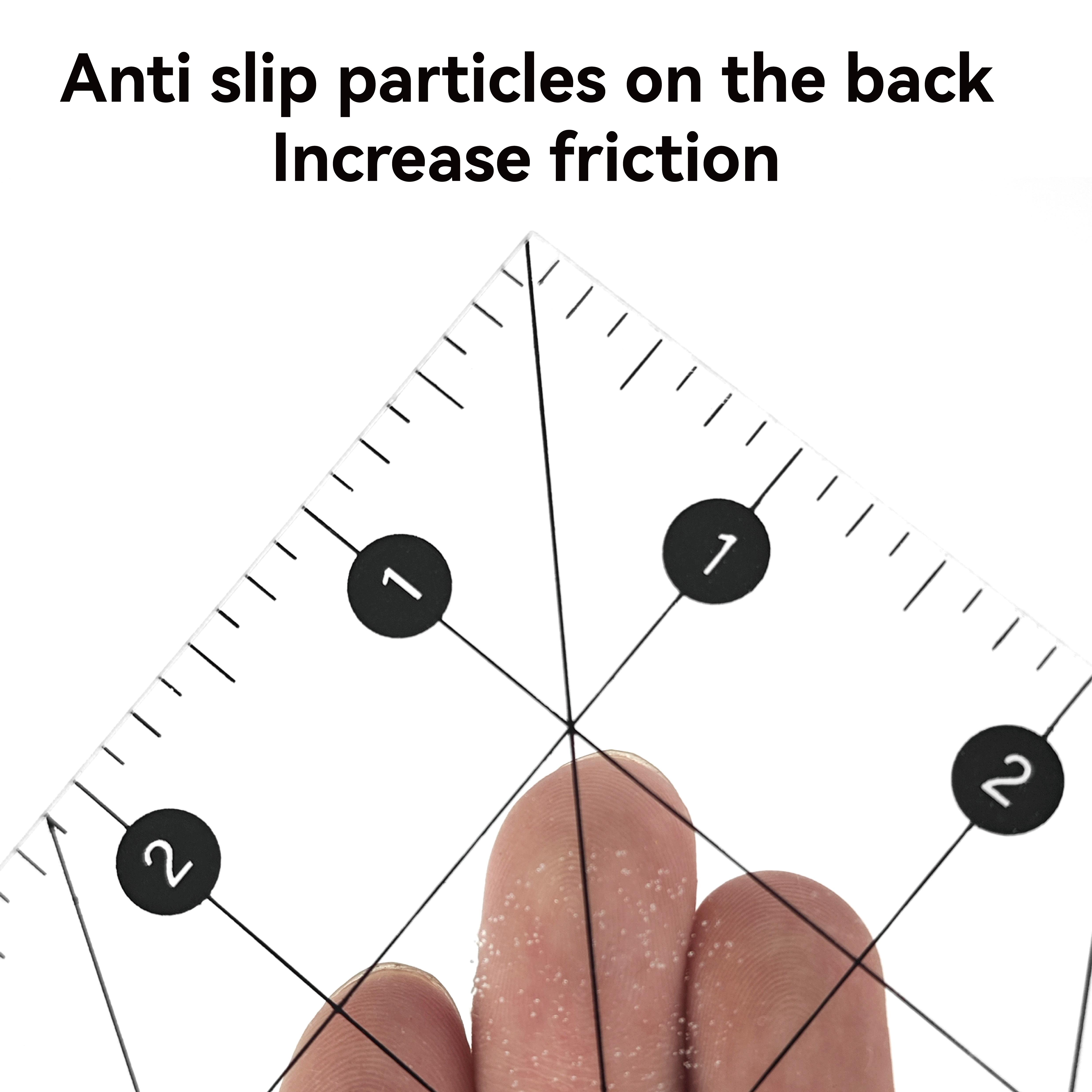 Acrylic Quilting Ruler Template, Sewing Patchwork Guide, DIY Craft Tool, Multiple Sizes for Quilting, Handmade Projects, Fabric Making
