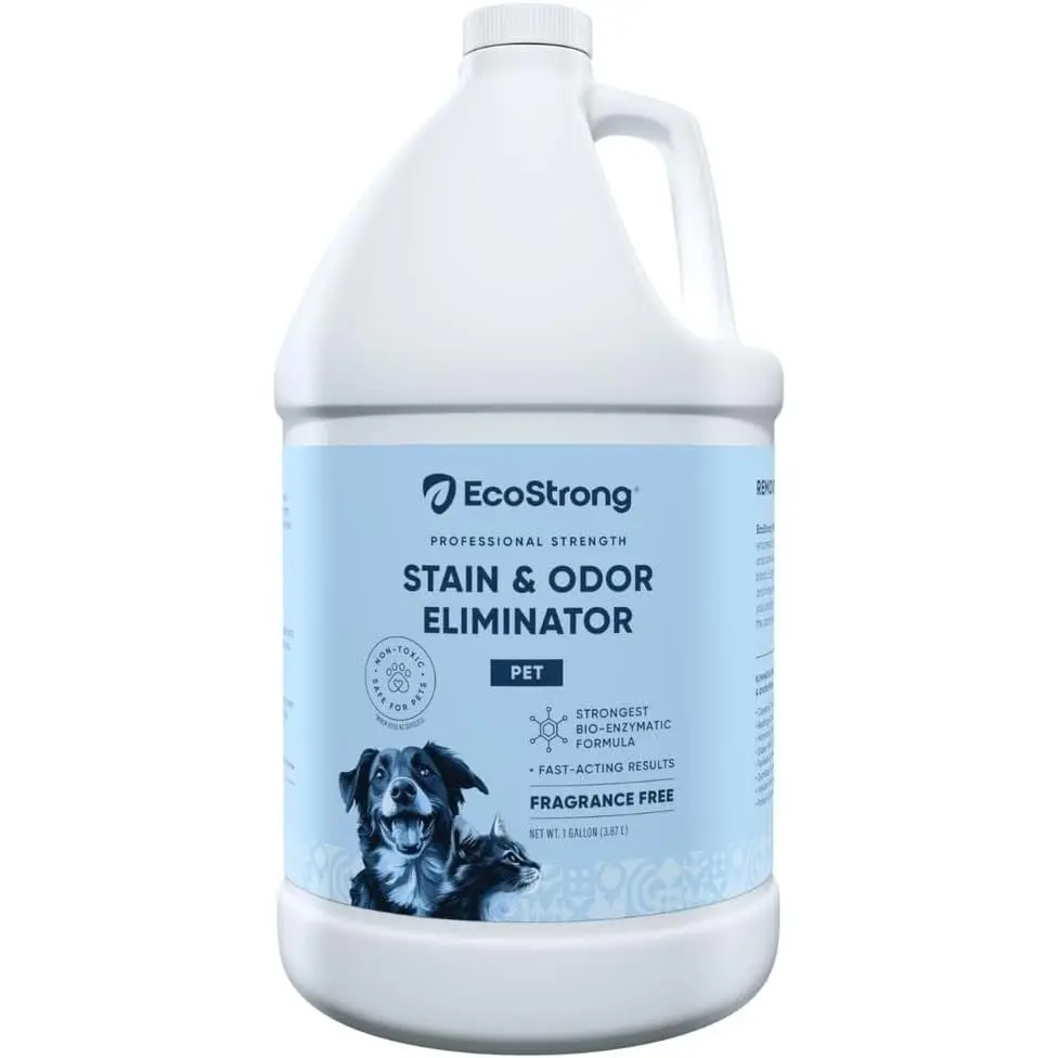 128oz Enzymatic Pet Stain and Odor Remover - Fragrance-Free Cleaner for Cat Urine, Dog Urine for Sofas, Indoor Furniture