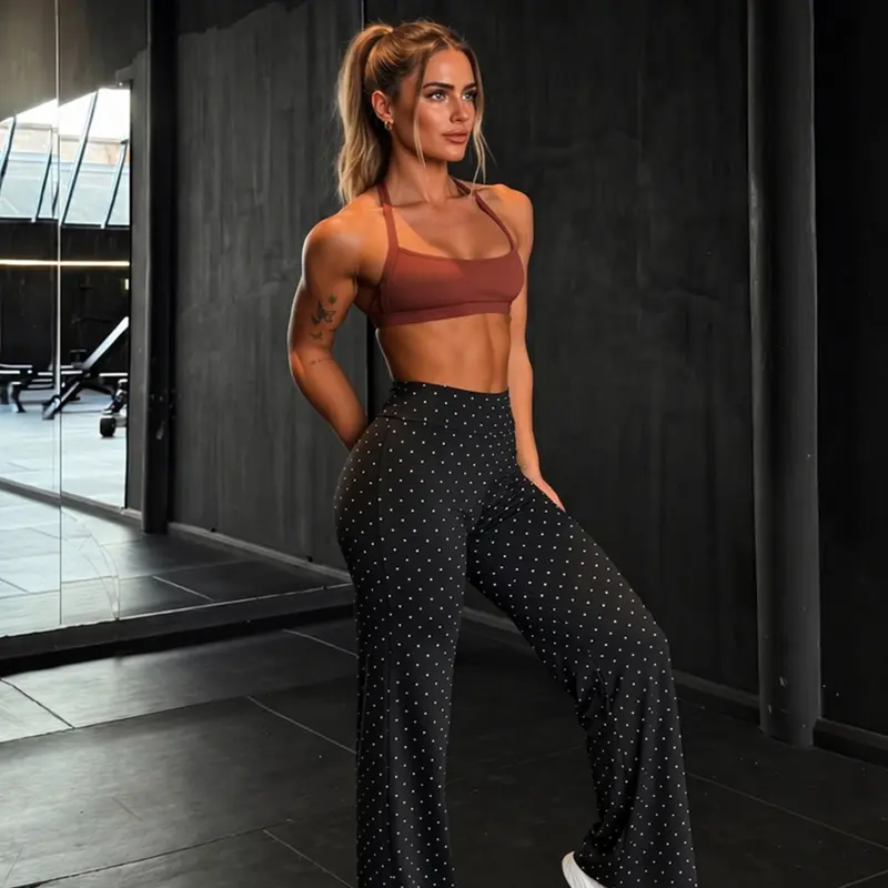 New Women's Fashionable Sporty Straight Leg Pants, Slimming Casual Wide-Leg Yoga Running Fitness Pants, Jogging Pants Gym Sportswear Bottoms Athletic Trousers, Activewear Bottoms, Everyday All Seasons Wear