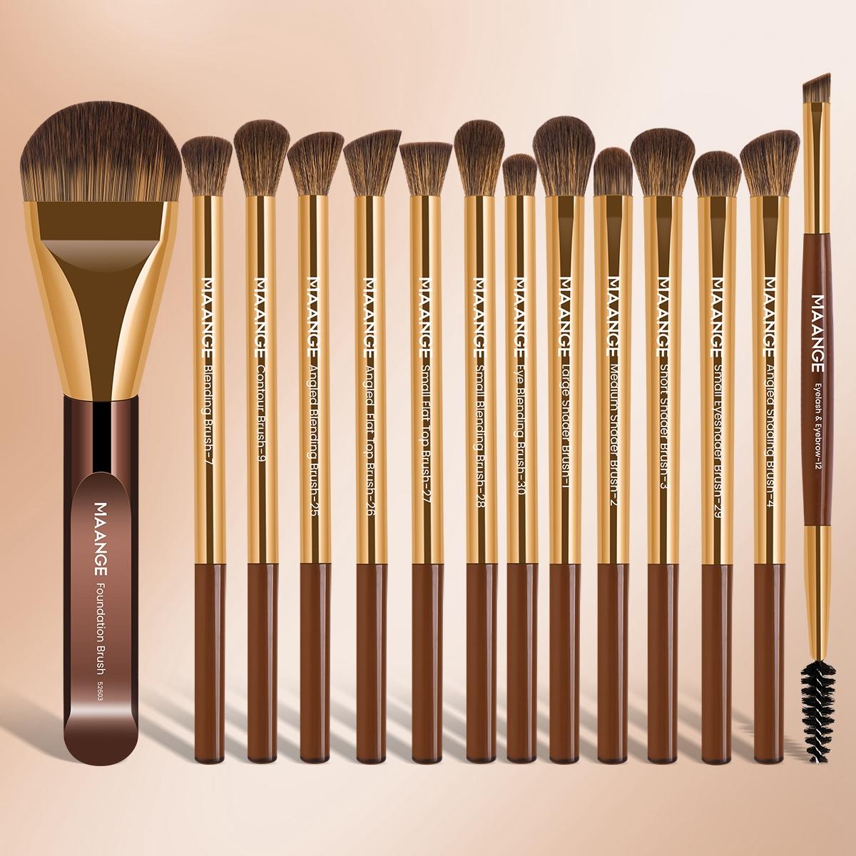 Makeup Brush Set, Cosmetic Brush Set, 14pcs/set Makeup Brush with Soft Bristles, Multifunctional Makeup Tools for Foundation, Powder, Concealers, Eye Shadows, Blush