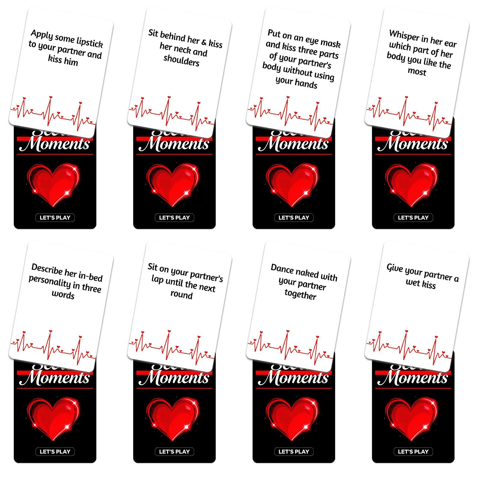 2026 New 50-card Couple Date Interactive Card Game, Adult Secret Moment Tabletop Cards, English Version, Perfect for Romantic Moments