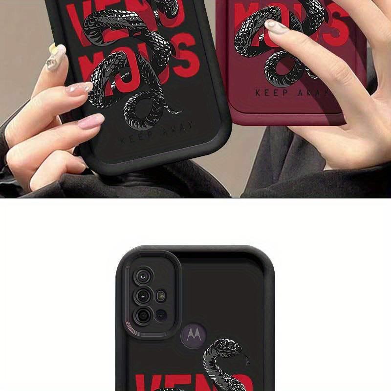 1 Piece Scarlet Python G10 Silicone Shockproof Cover For Moto G10 - Ideal For Entertainment