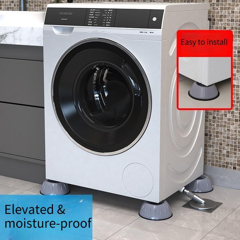 4Pcs Anti Vibration Feet Pads Rubber Mat Slipstop Silent Dampers Stand Universal Washing Machine Refrigerator Furniture Foot Pad