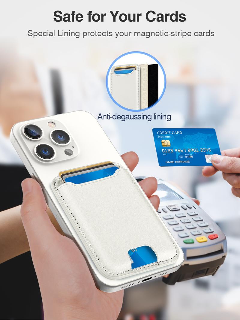 Magsafe Wallet Card Holder for iPhone 17/17 Pro/17 Pro Max  Phone 17/16/15/14/13/12 Series, RFID Blocking, Fit 4 Cards Black Electronics Accessories Portable Covers Cellphone Cooler Cellular Camera Smartphone Blue 【Christmas】