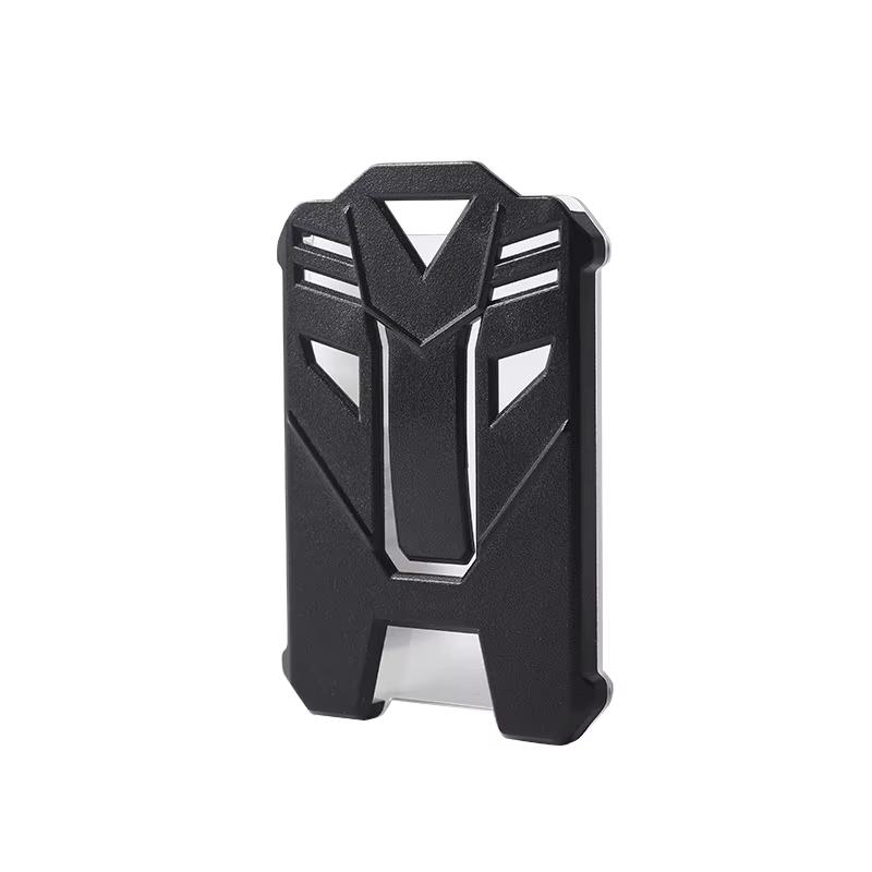 Retractable Badge Reel Keychain with Tactical ID Tag, Steel Extending Cord, Durable Metal Construction, Ideal for Security Use