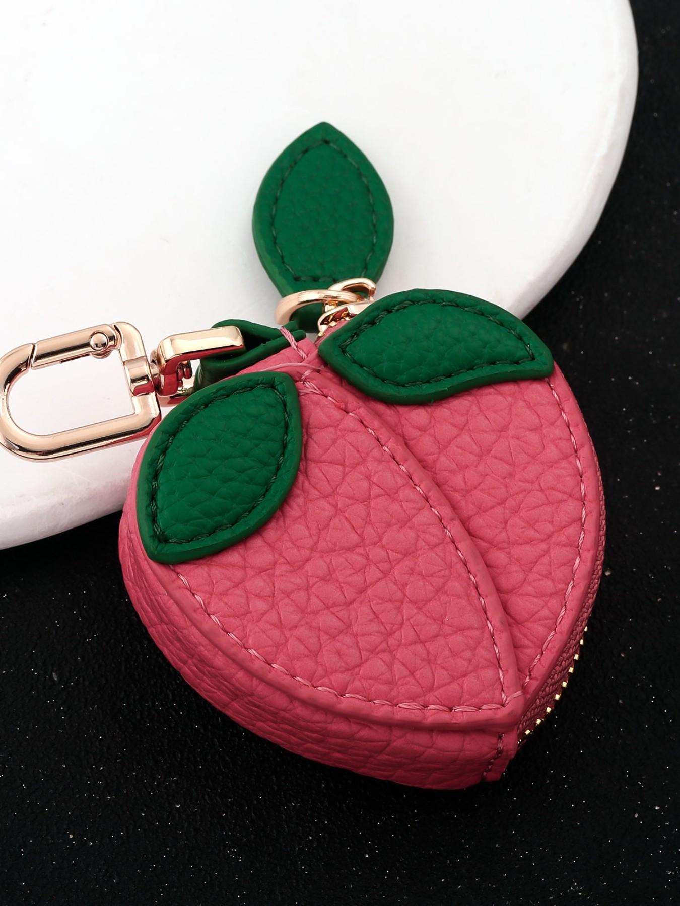 Creative Cute Fruit Bag Charm, Adorable Strawberry Lemon Blueberry Cherry Apple Peach Keychain, Perfect Gift for Fruit Lovers