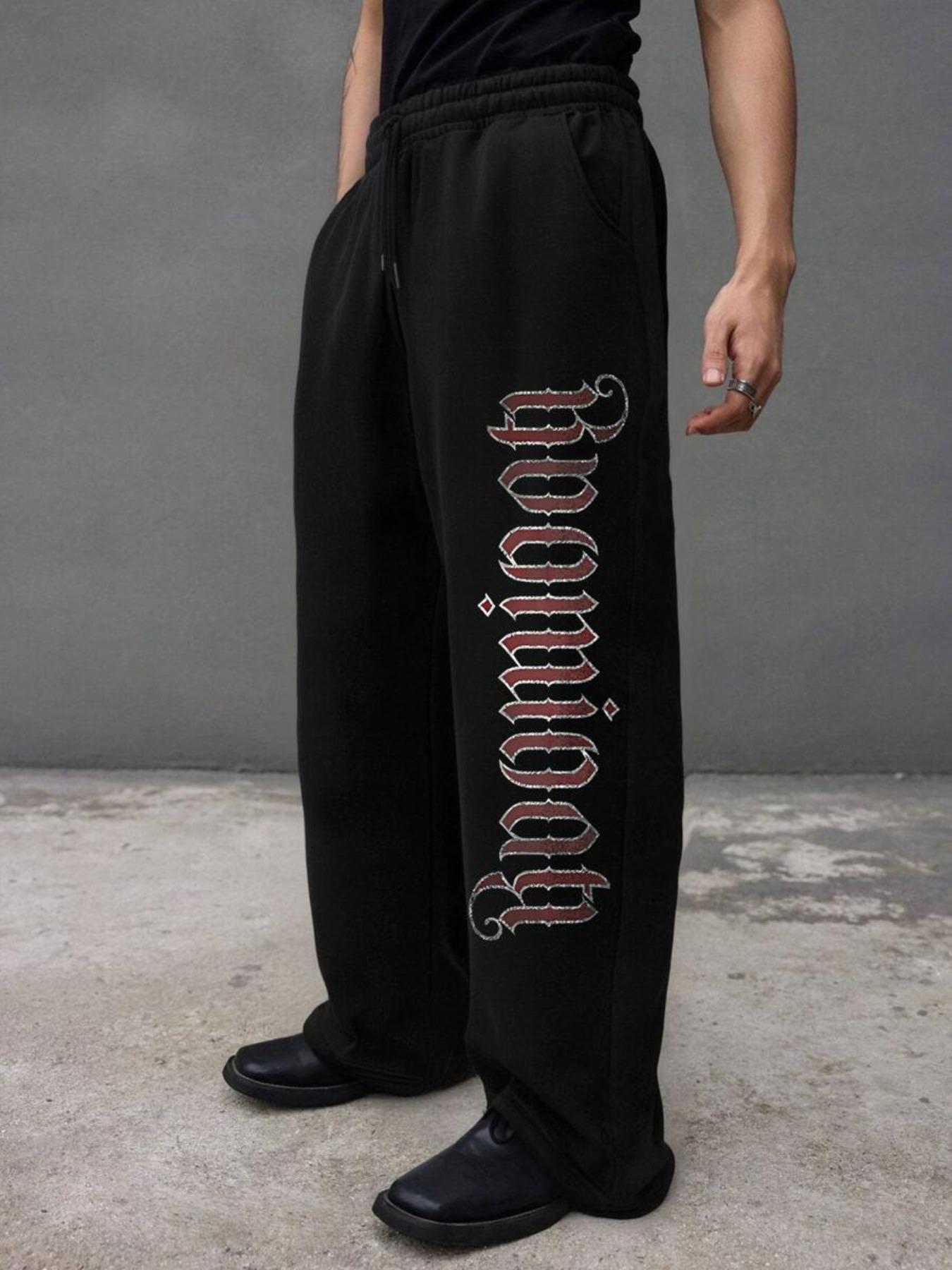 Men's Casual Fitted Sports Pants, casual sports trousers, Street Style Joggers, Fashion Essential for All Seasons, Moderate Fabric Thickness