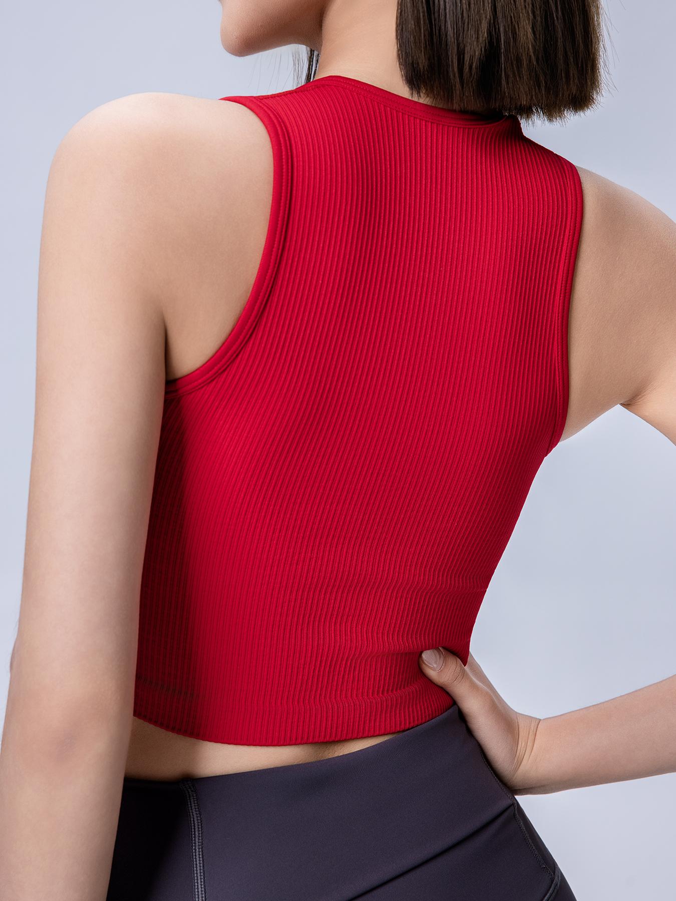 SUNVADUN 481-3 PIECE Women's Tank Tops Strappy Sleeveless Square Neck Stretch Tee Shirts Crop Camis 481-Black,Coffee,Beige Casual Everyday Wear Womenswear Basic Minimalist Short