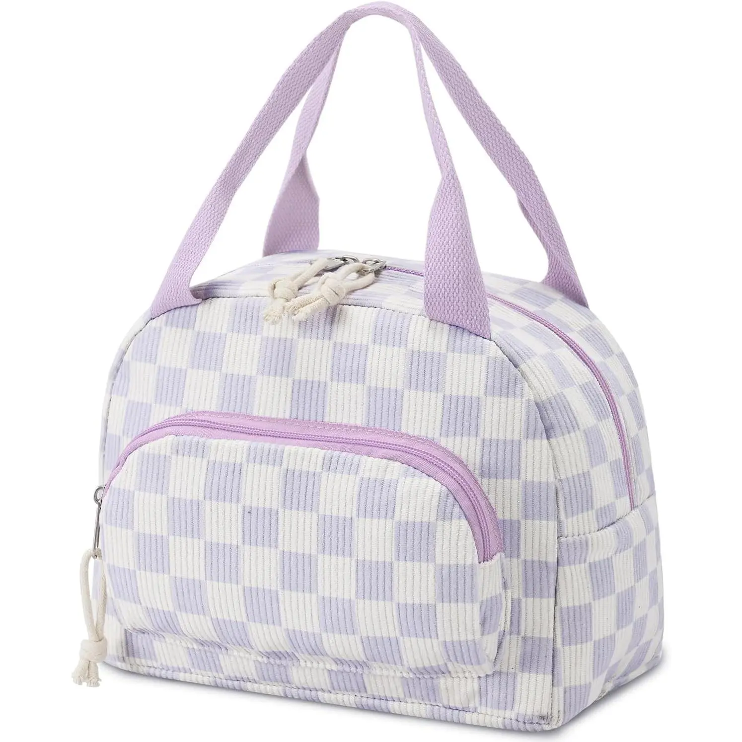 Beige-Purple Plaid